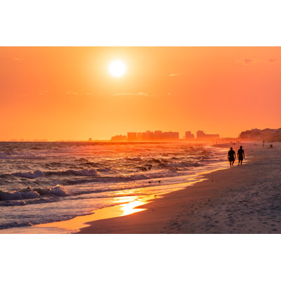 Couple Walking by Ablokhin - Wrapped Canvas Print