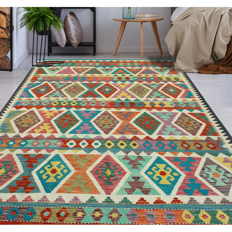 Flatweave Ulbolsyn Turquoise Rug