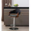 Claireville Height Adjustable Swivel Faux Leather Mid-Century Bar Stool-280208703