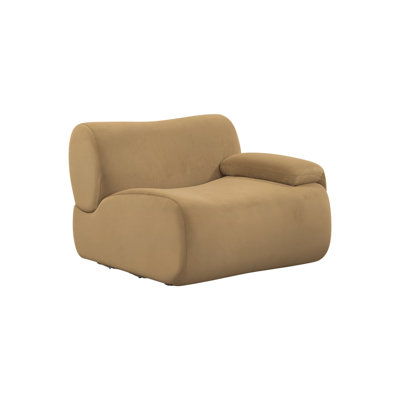 Zenith Latte Brown Velvet Raf Corner Chair