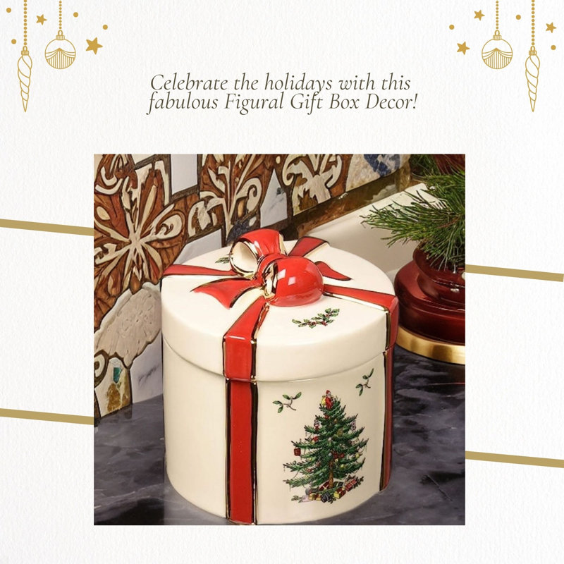 Figurine boîte de Noël Spode