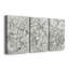 Motif floral croquis II - ensemble de 3 reproductions d'art sur toile tendue-102516704