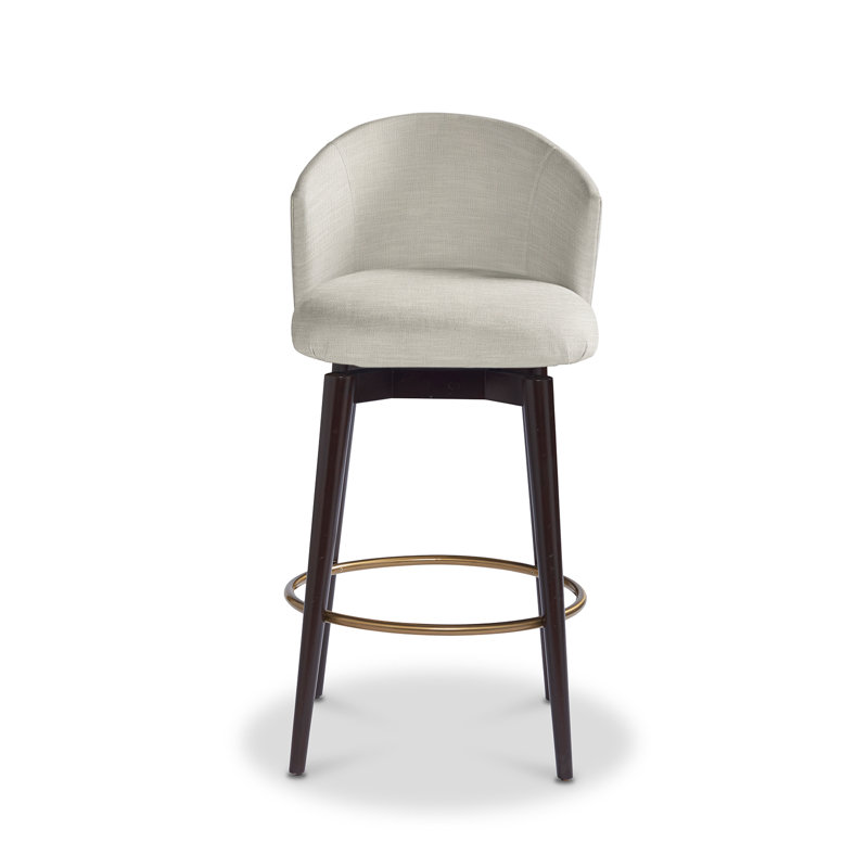 Luna Upholstered Bar Stool, Legends, French Gray, Counter Stool (24.5” Seat Height)