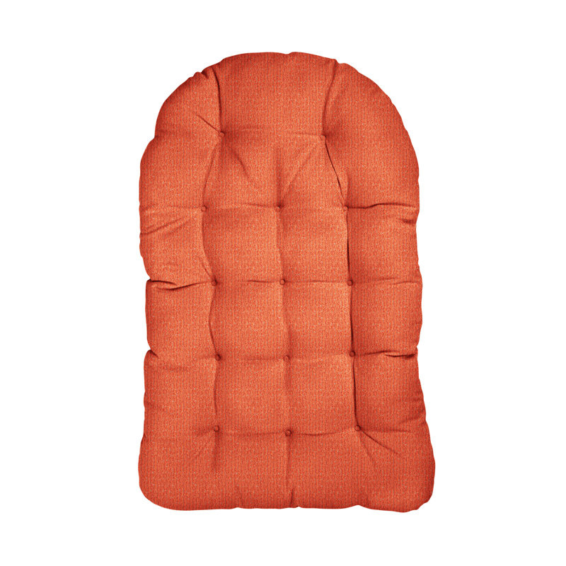 Continuous Sunbrella Outdoor 4'' Papasan Seat Cushion, Orange