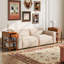  2 PCS Narrow End Tables w/Drawer Shelves & Rubber Wood Legs Sofa Side Table