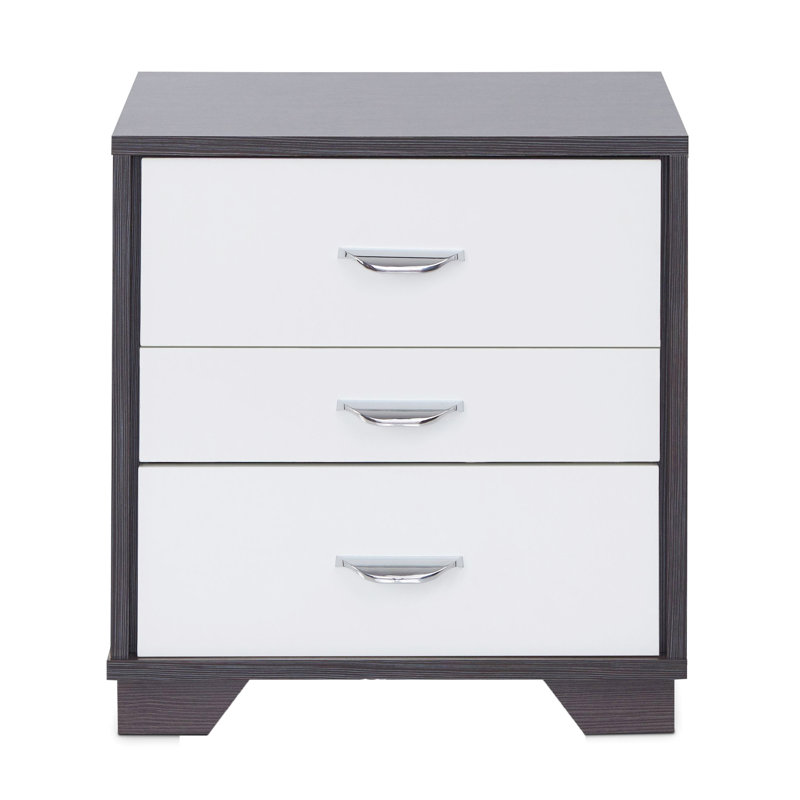 White And Black Rectangular 3 Accent Table, Enhancing Home Decor Table In Black, Adding Flair To Any Room, White