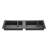 Shower Niche, 16 x 24 inch + 16 x 24 inch Recessed Wall Niche with Movable Shelf, 4 inch Thick Modern Soap&Shampoo Storage Organizer,Square Corners,Sealed Waterproof,Black for Bathroom Shower