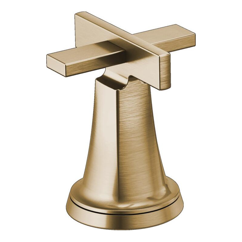 Levoir® Two-Handle Wall Mount Lavatory Faucet, Luxe Nickel, Low Cross Handle, 1.5
