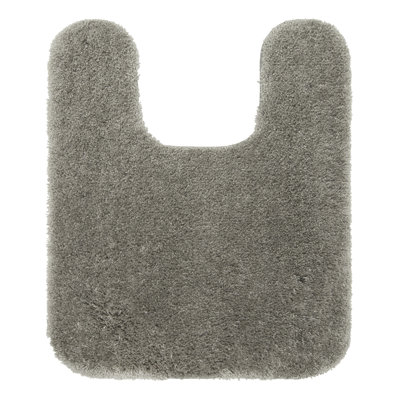 Galena U-shaped Solid Polyester Machine Washable Non Slip Contour Mat