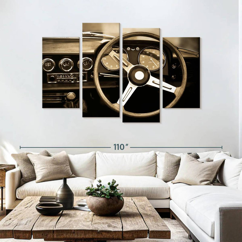 Mehar Vintage Car Dashboard Sepia