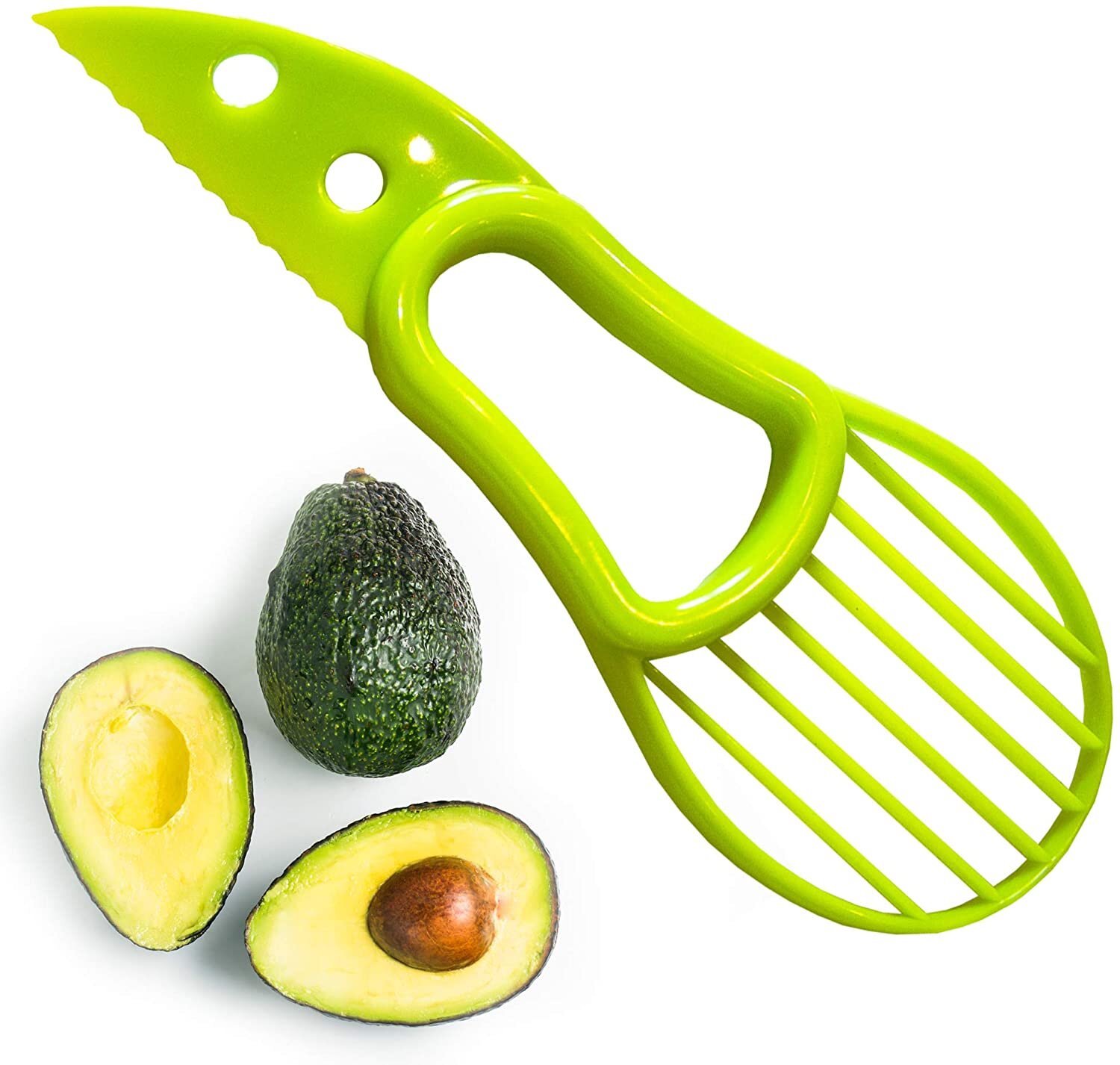 Avocado Slicer 3 in 1, Avocado Tool with Silicon Grip Handle