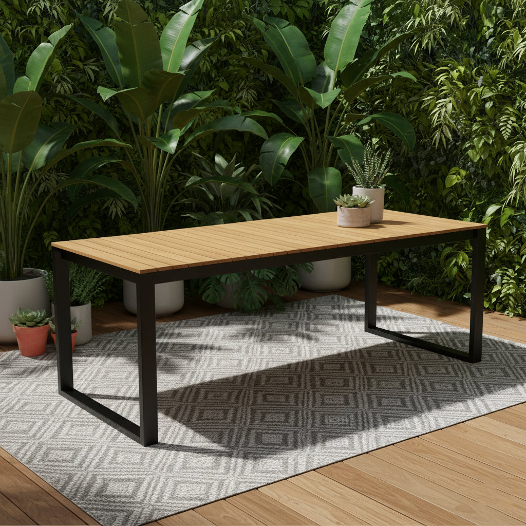 37" Teak Patio Dining Table