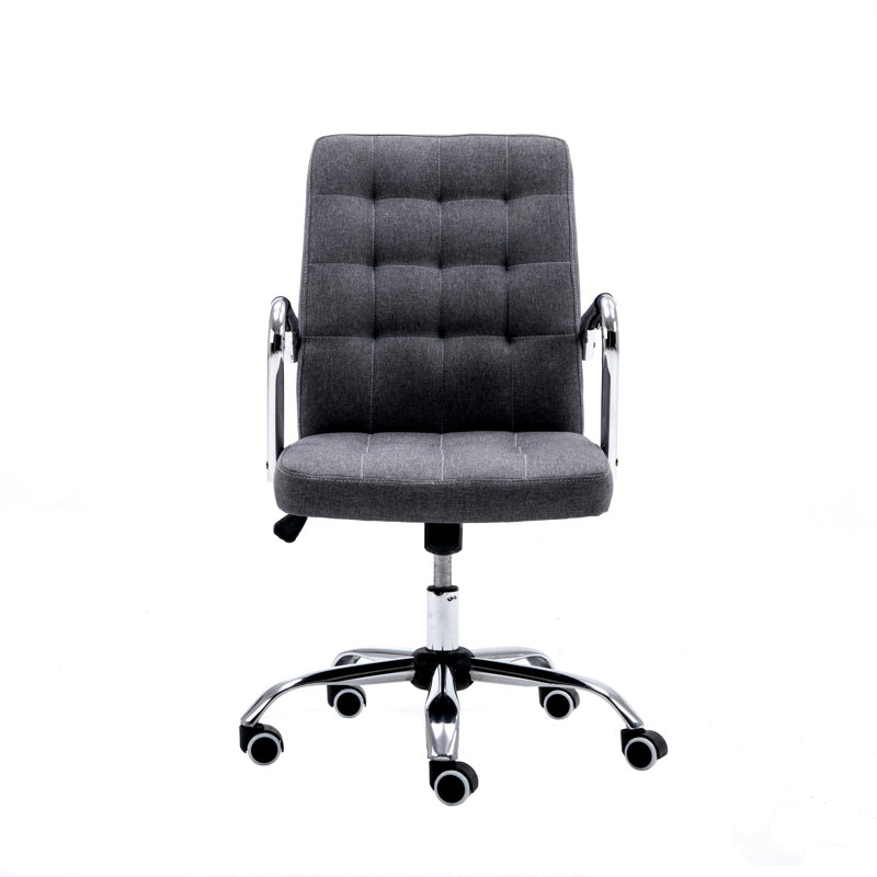 Polyester Blend Office Chair, Grey
