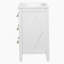 Ensemble de meuble-lavabo simple 24 po avec lavabo en céramique, ensemble de meuble-lavabo autoportant avec 3 tiroirs, cadre en bois massif, blanc-1135853378