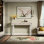 Cream Style Solid Wood Dressing Table