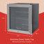 Russell Hobbs Rhgwc3ss-c-lck 12 Bottle Lockable Wine Cooler In Stainless Steel
