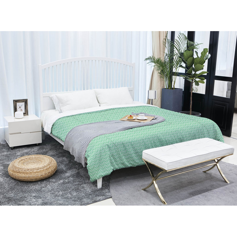 Édredon simple réversible Art déco Katelyn Elizabeth, Édredon grand, Vert
