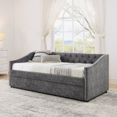 Daybed With USB Charging And Pull-Out Extendable Bed