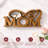 Ellanore Handmade Wooden Mom Word Sculpture with Two Birds and Love Symbol for Home Decor or Christmas Gift