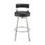 Tabouret tournant 30 "en métal avec similicuir-1104557583