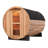 Anyi 4-Person Patchwork Red Cedar Traditional Steam Sauna without Scarabs