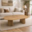 Table basse extensible avec pieds à lattes