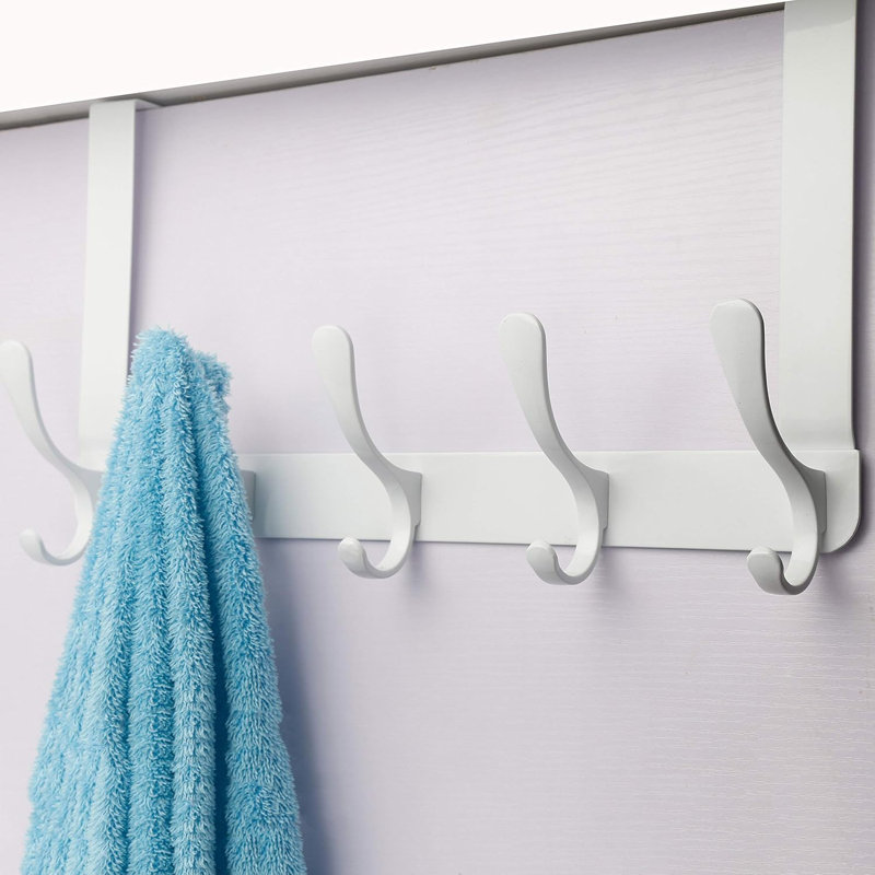 Crochets de porte pour suspendre des vêtements, Blanc