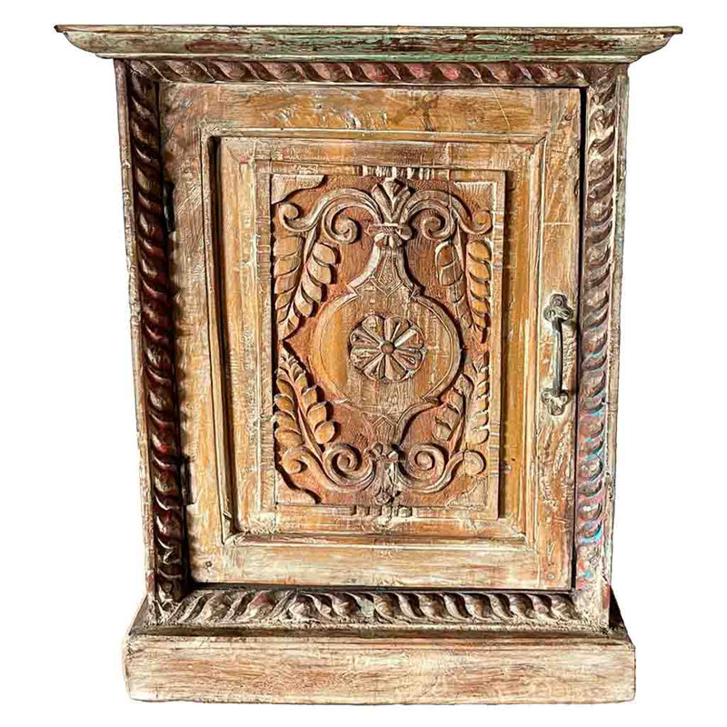 Adaora 53 cm W Solid Wood Bedside Table