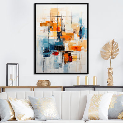 Coloré Mid Century Retro Reflections III - Abstract Midcentury, reproduction d'art encadrée
