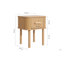 Suire 45 cm W Bedside Table