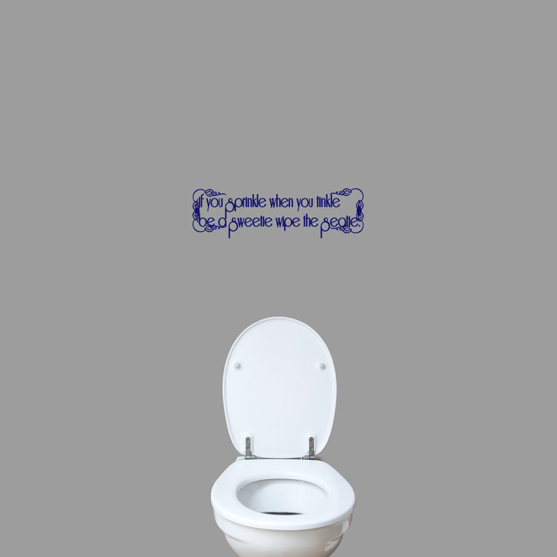 Décalcomanie murale si vous arrosez votre tintantes, Bleu marine