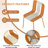 4-Pack Modern Striped Block Chairs – Indoor/Outdoor PP Plastic Seat & Sturdy Metal Legs, Vibrant White, Orange, – For Living Room, Balcony, Café, Terrace-55545506
