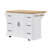 Kitchen Island With Drop Leaf, Power Outlet, 6 Deep Drawers, And 4 Door Shelves On Wheels For Flexible Storage And Workspace.-279622636