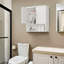 Armoire murale de salle de bain Angenette l 22,83 po x H 24,41 po x P 7,87 po-1477199858