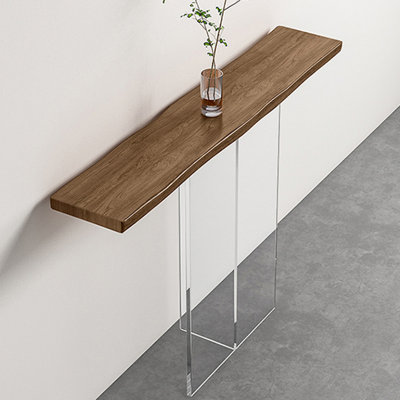 Modern simple solid wood console table