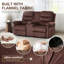 Causeuse inclinable manuelle avec porte-gobelets et console de rangement pour le salon, le véhicule récréatif et le cinéma maison-837074402