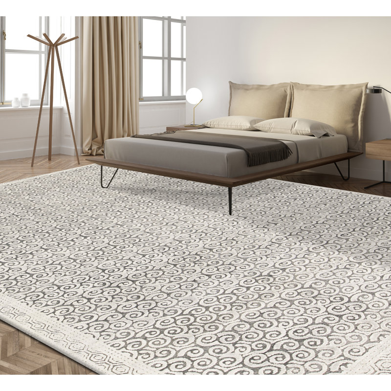 Canterbury Geometric Area Rug in Beige