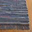 Tapis bleu abstrait en coton tissé à plat Feliciano-878381308