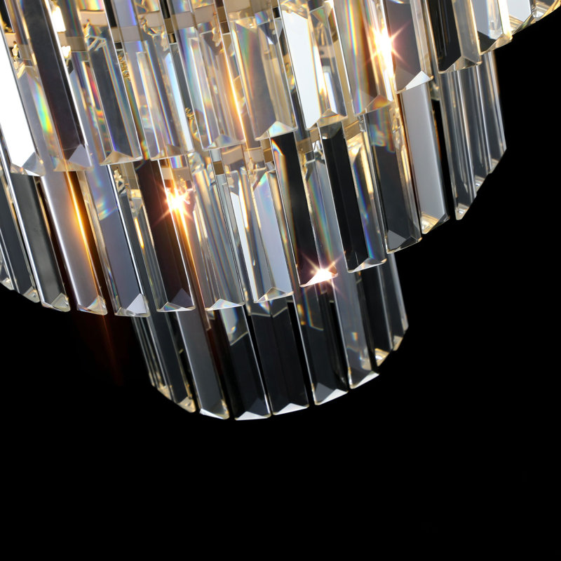 Lustre en cristal à 11 lumières Kettering, Doré