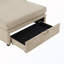 Chaise longue avec coussins et rangement caché-346912565