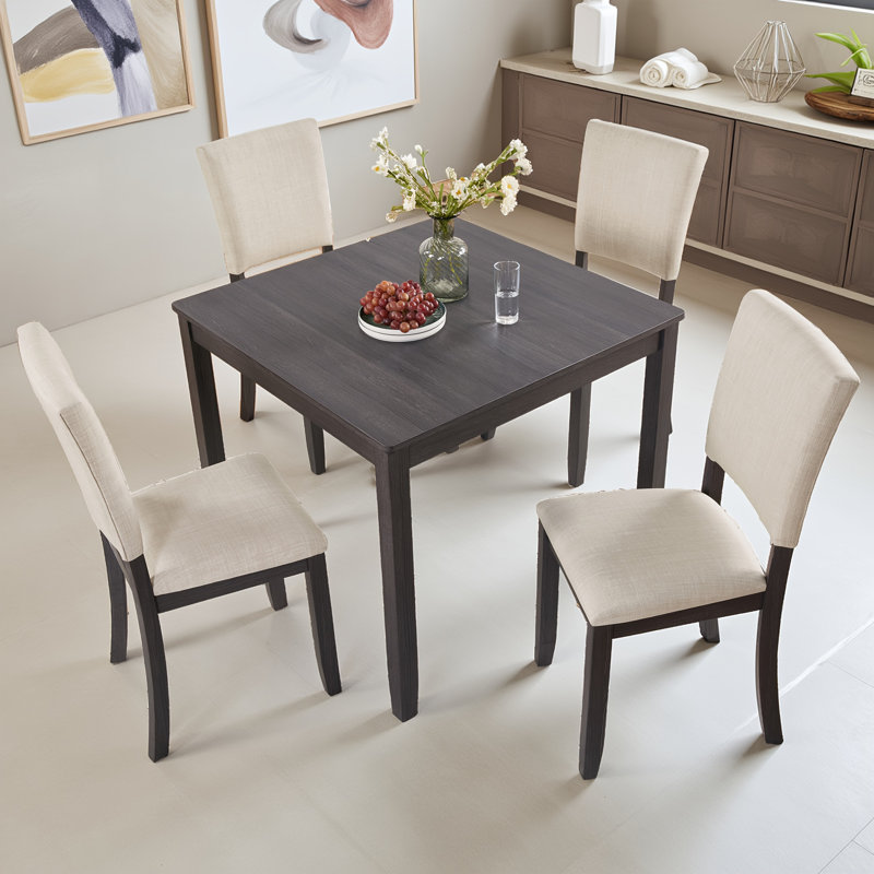 Ensemble de salle à manger moderne, Noir, Noir antique