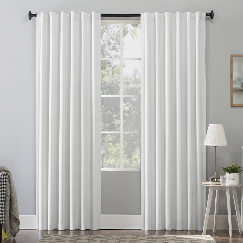 Pearl Velvet 96" Blackout Back Tab Curtain Panel