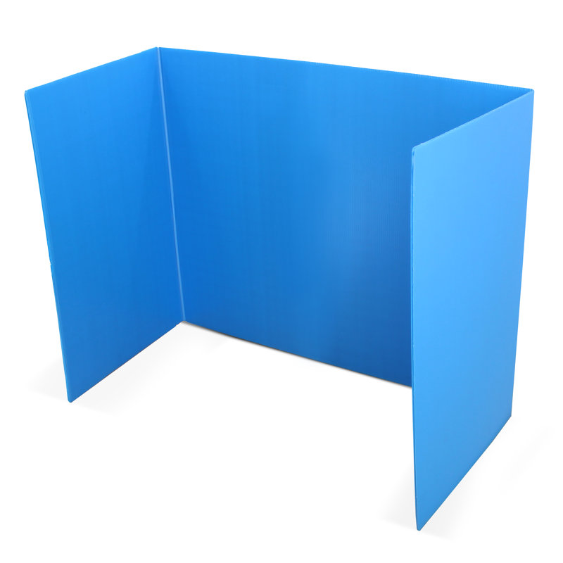 Carrelage en plastique, H 18 po x l 46,5 po x P 0,13 po, Bleu
