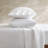 4 Pieces King Sateen Sheet Set,White