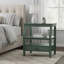 Table de chevet vintage avec rangement vert