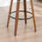 Modern Swivel Upholstered Counter Stool With 360° Swivel, Barrel Seat & Curved Backrest-120155855-120155853