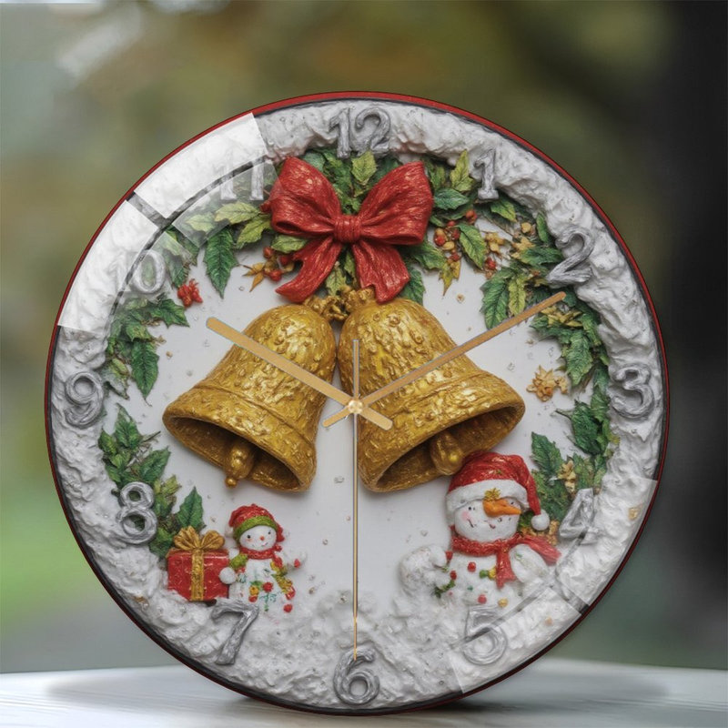 Horloge murale de Noël 12 po