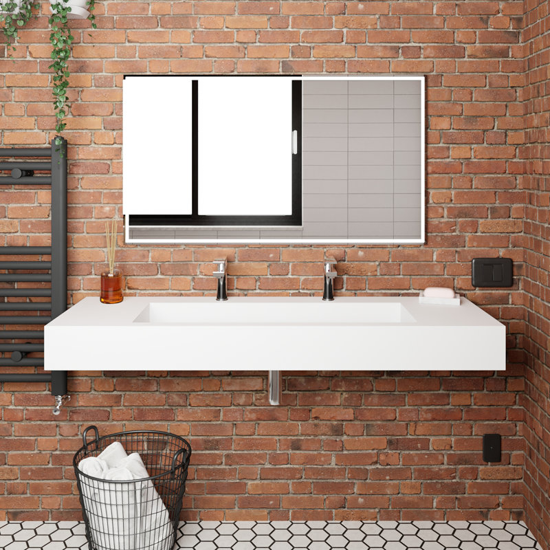 Plateau de meuble-lavabo simple 72 po avec lavabo Audrey, Blanc