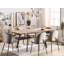 Plante Extendable Metal Base Dining Table