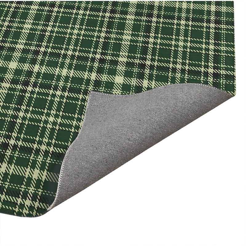 Tapis de bureau Rocky Tartan, L 3 pi x L 2 pi, Vert